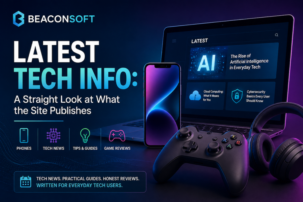 The BeaconSoft latest tech info sections and recent posts