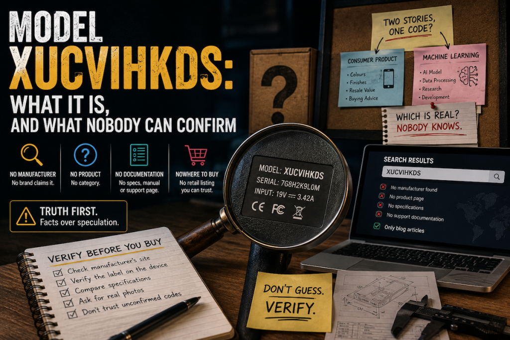Where to find a model number on a product label