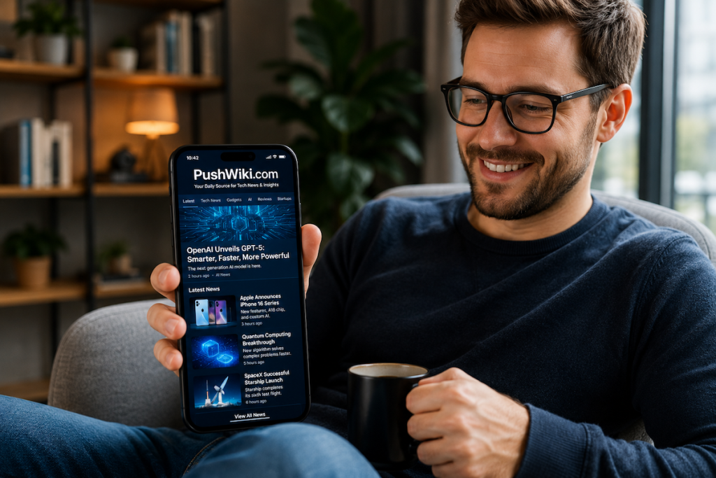 Pushwiki com homepage categories and what the site publishes